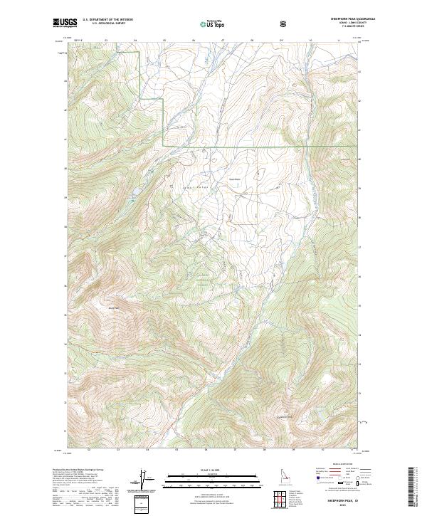 USGS Topographic Map – Sheephorn Peak