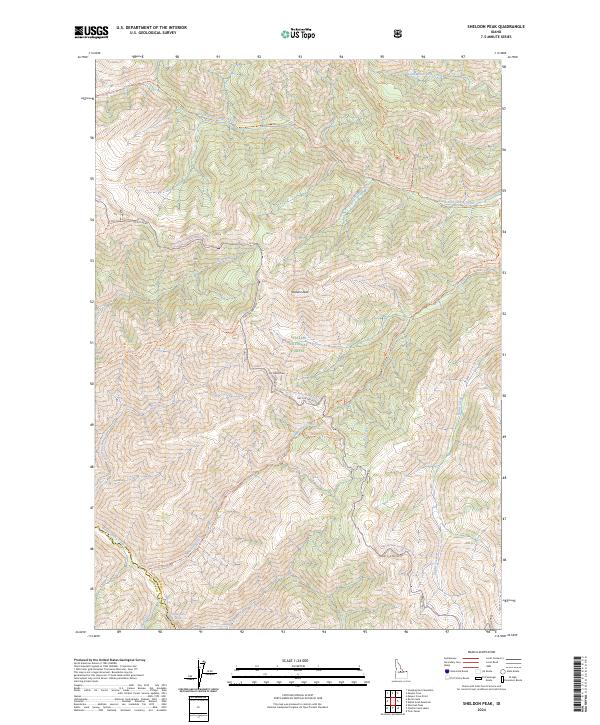 USGS Topographic Map – Sheldon Peak