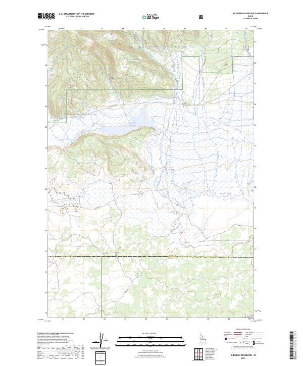 USGS Topographic Map – Sheridan Reservoir