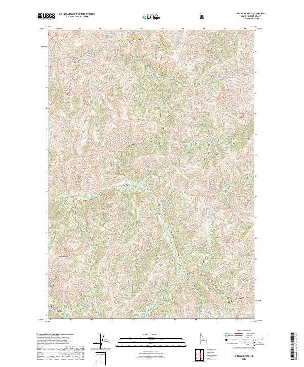 USGS Topographic Map – Sherman Peak