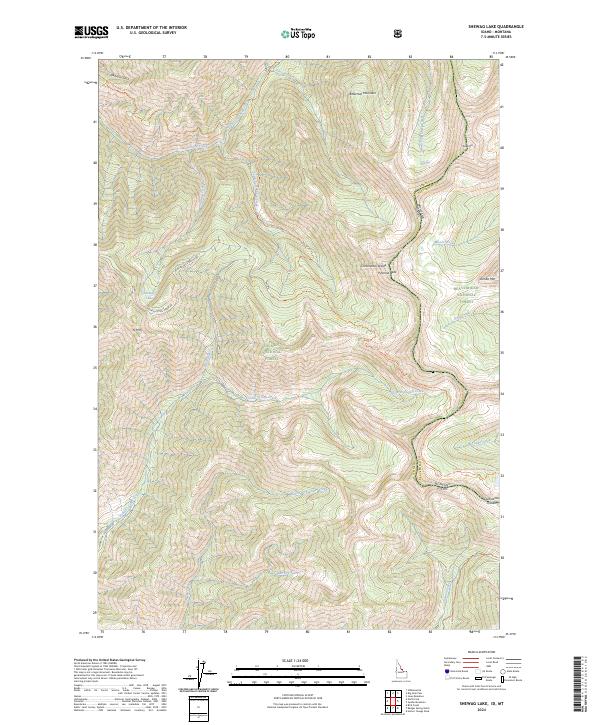 USGS Topographic Map – Shewag Lake