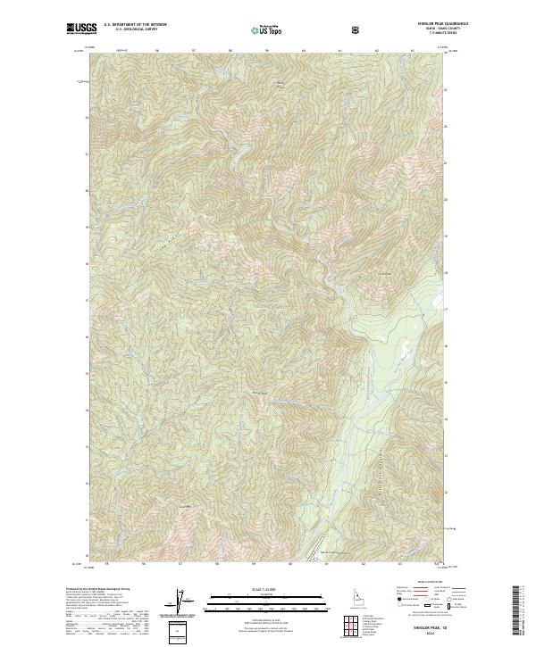 2024 Map of Shissler Peak, 2024 Print