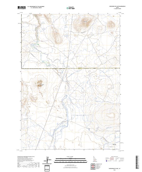 USGS Topographic Map – Shoshone Ice Cave