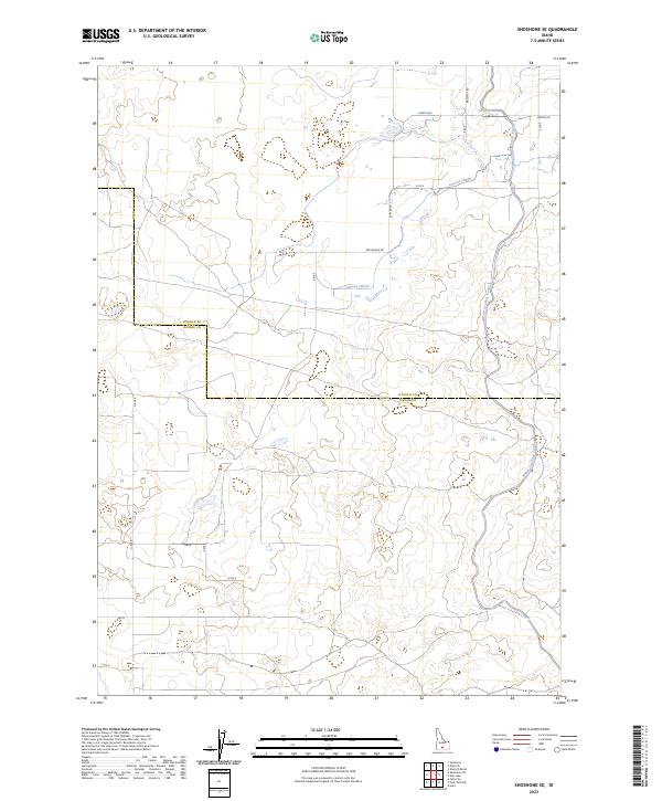 USGS Topographic Map – Shoshone SE