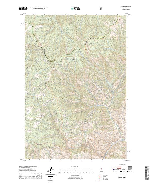 USGS Topographic Map – Shoup