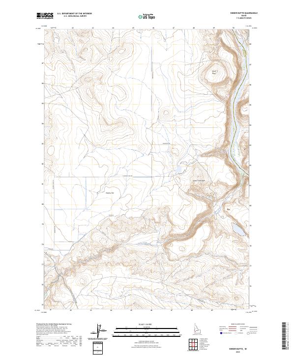 USGS Topographic Map – Sinker Butte