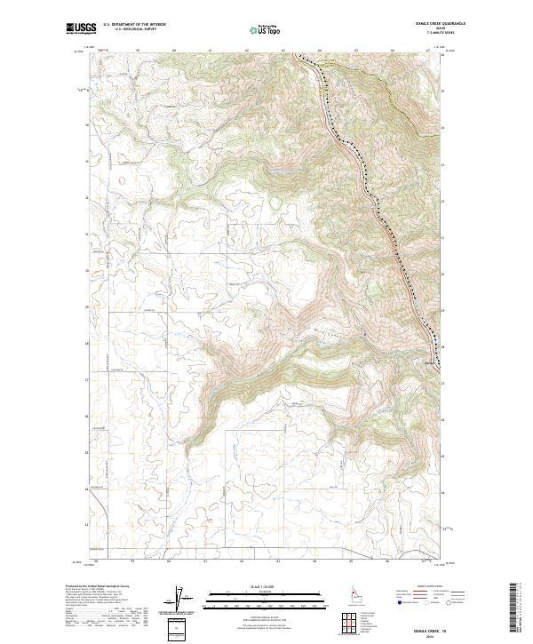 USGS Topographic Map – Sixmile Creek