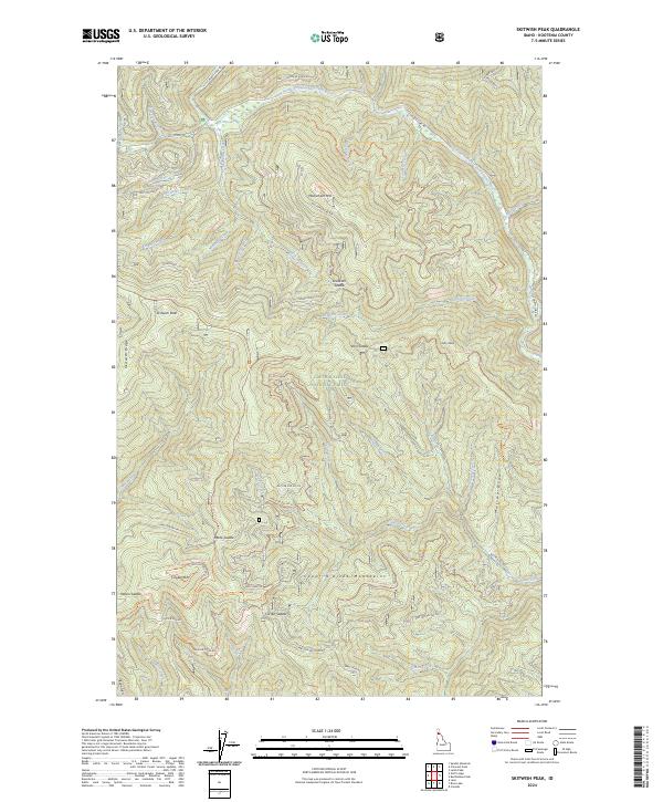 USGS Topographic Map – Skitwish Peak