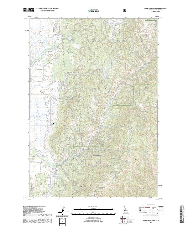 USGS Topographic Map – Skunk Creek Summit