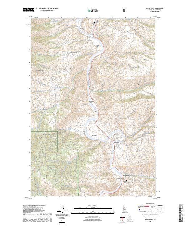 USGS Topographic Map – Slate Creek