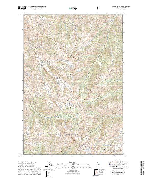 USGS Topographic Map – Sleeping Deer Mountain