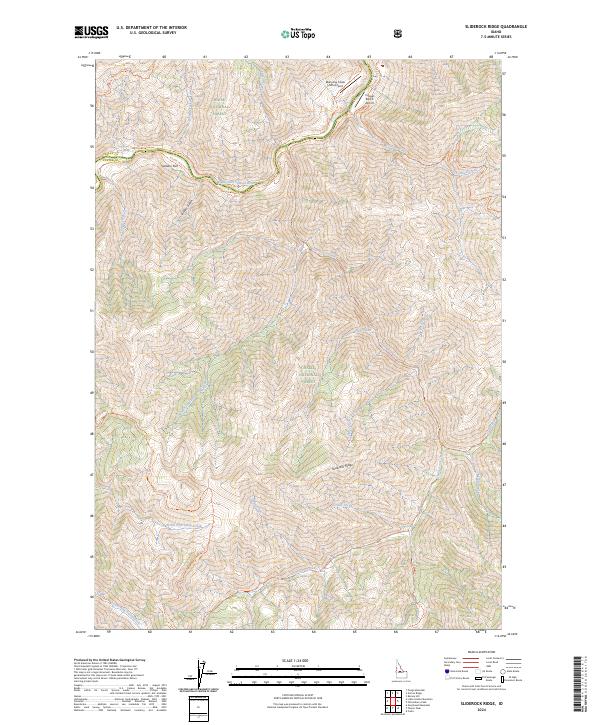 USGS Topographic Map – Sliderock Ridge