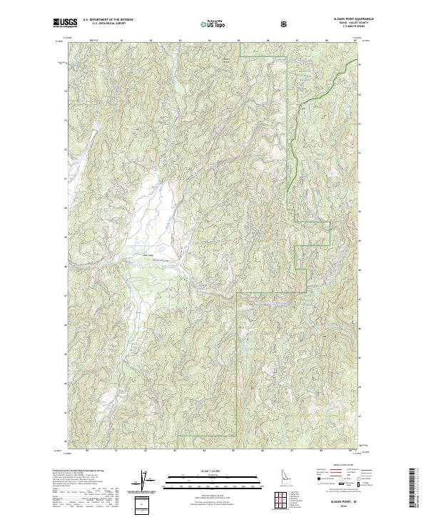 USGS Topographic Map – Sloans Point