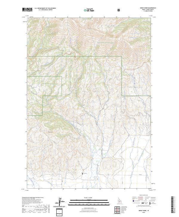 USGS Topographic Map – Smoky Dome