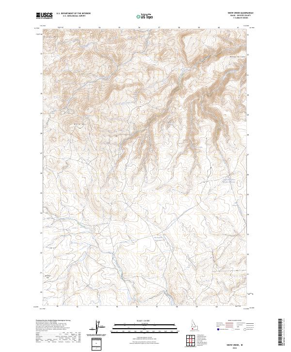 USGS Topographic Map – Snow Creek