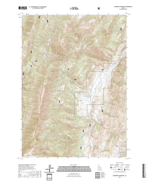 USGS Topographic Map – Snowdrift Mountain