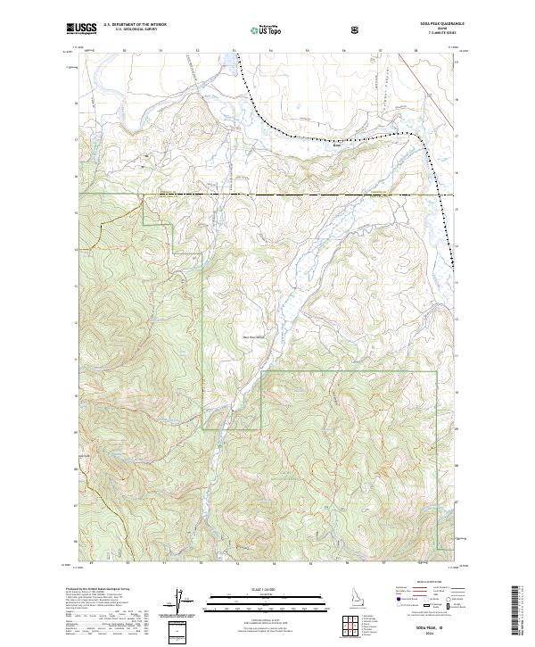 USGS Topographic Map – Soda Peak