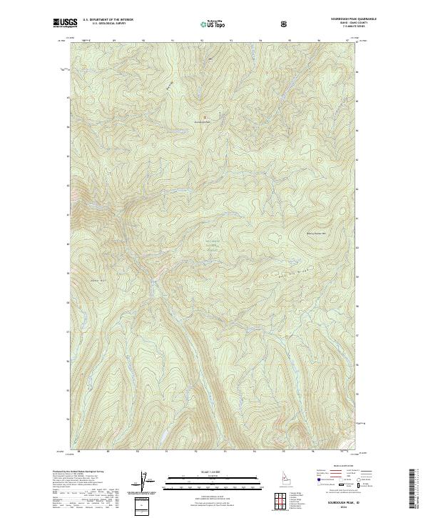 USGS Topographic Map – Sourdough Peak