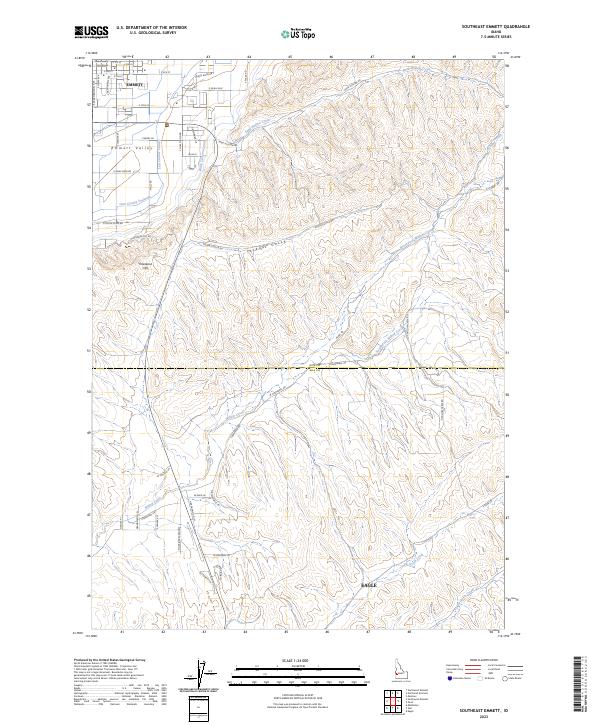 USGS Topographic Map – Southeast Emmett