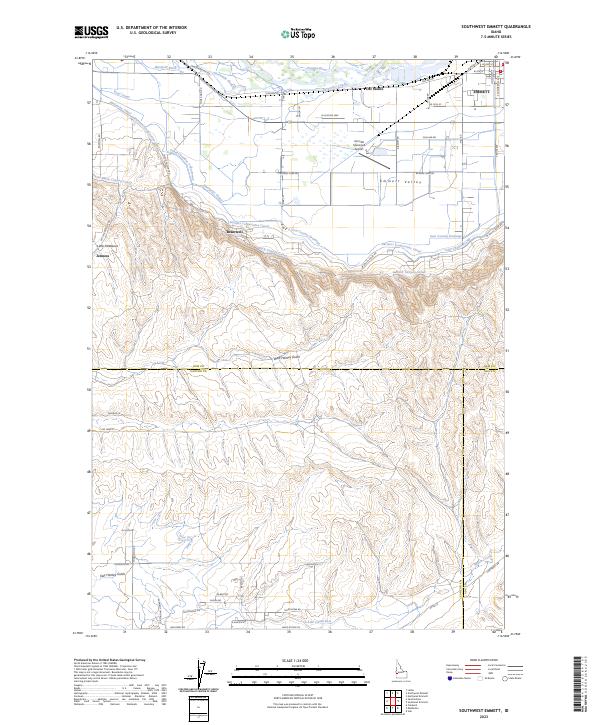 USGS Topographic Map – Southwest Emmett