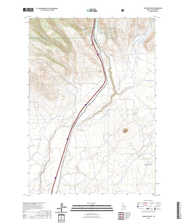 USGS Topographic Map – Spencer South