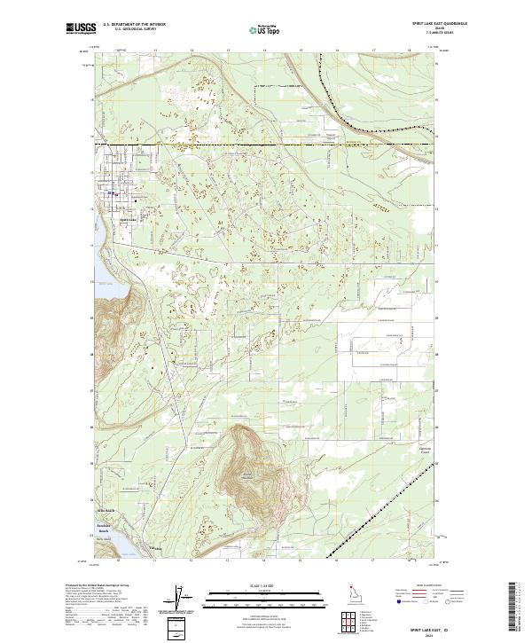 USGS Topographic Map – Spirit Lake East