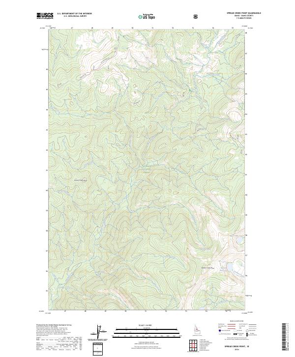 USGS Topographic Map – Spread Creek Point