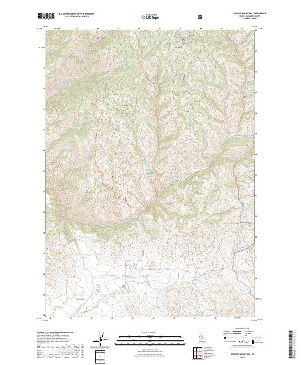 USGS Topographic Map – Sprout Mountain