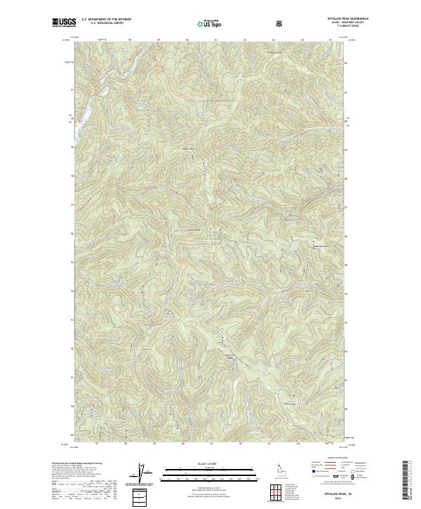 USGS Topographic Map – Spyglass Peak