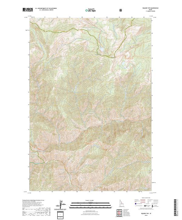 USGS Topographic Map – Square Top