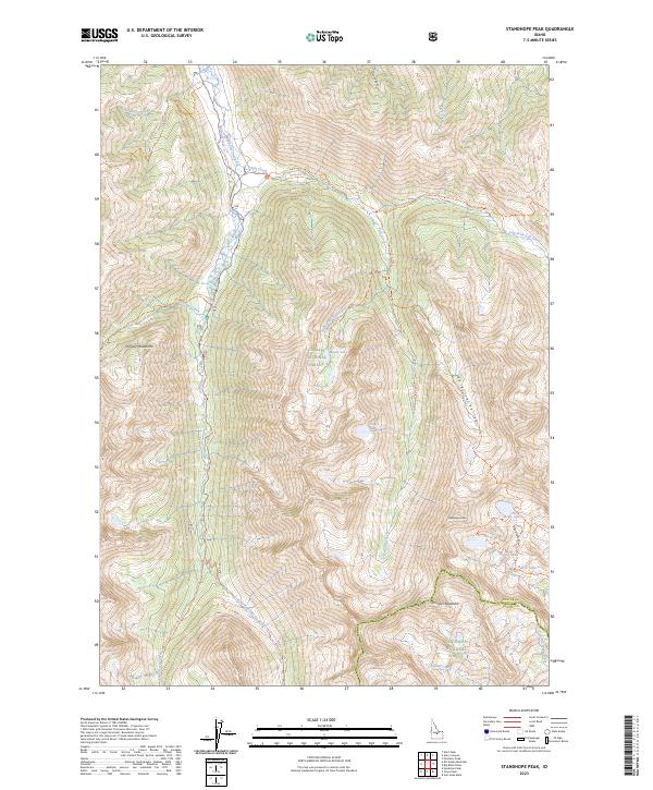 USGS Topographic Map – Standhope Peak
