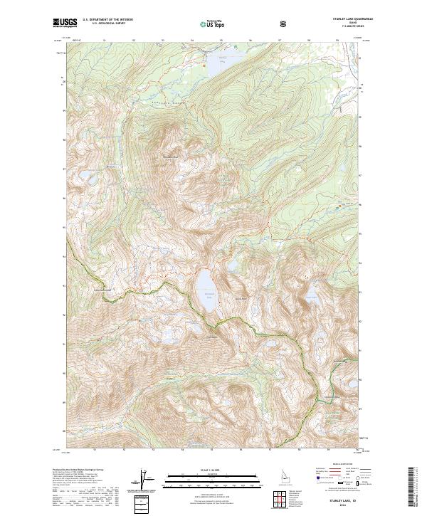 USGS Topographic Map – Stanley Lake