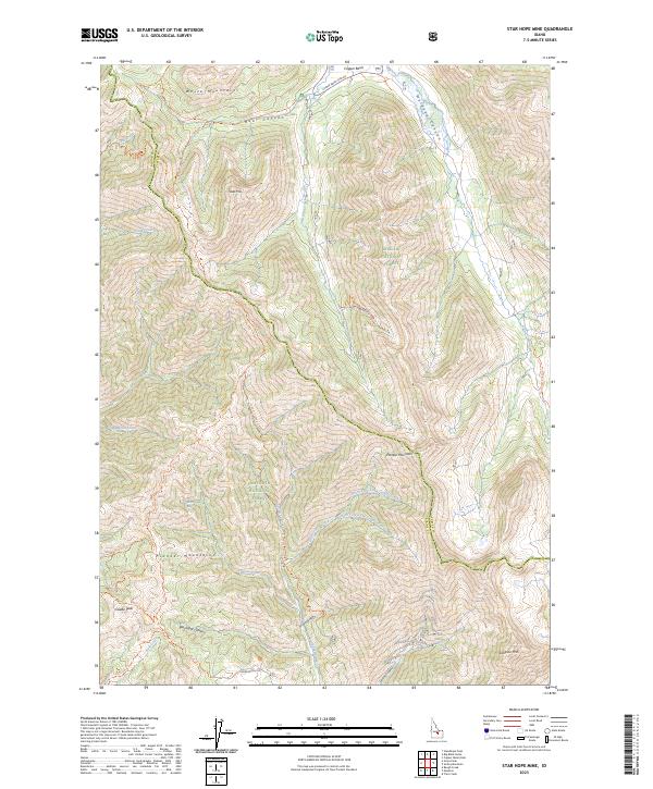 USGS Topographic Map – Star Hope Mine
