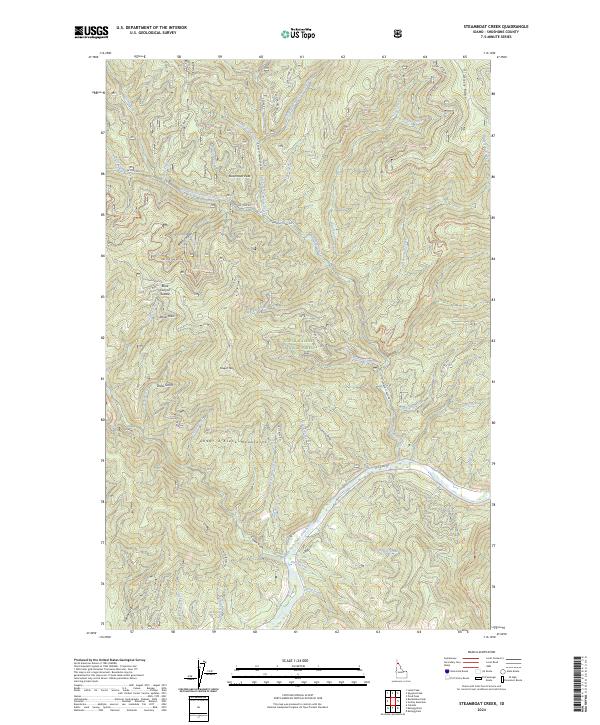 USGS Topographic Map – Steamboat Creek
