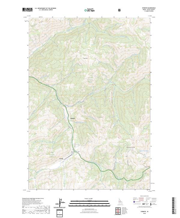 USGS Topographic Map – Stibnite