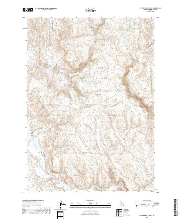 USGS Topographic Map – Stonehouse Creek