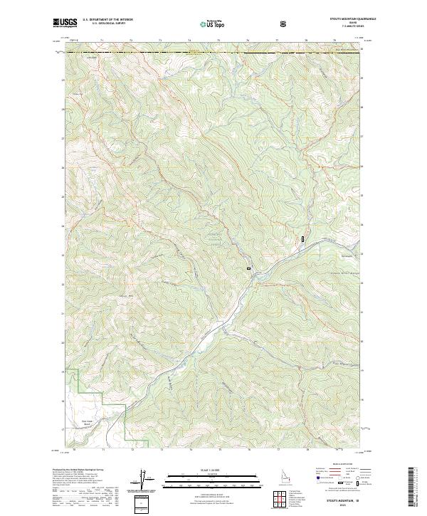 USGS Topographic Map – Stouts Mountain