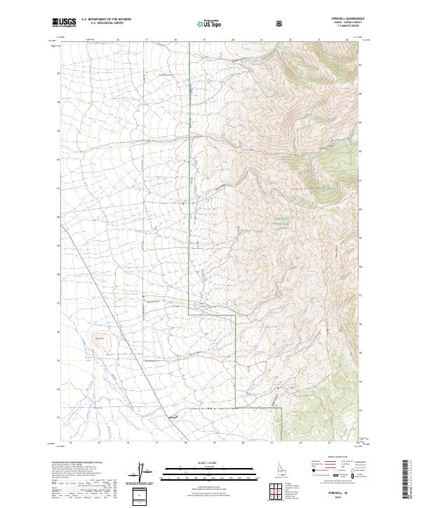 USGS Topographic Map – Strevell