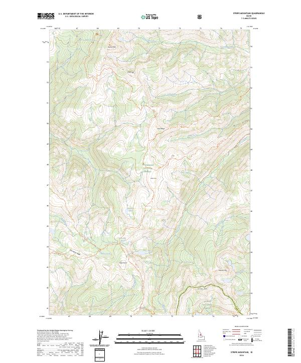 USGS Topographic Map – Stripe Mountain