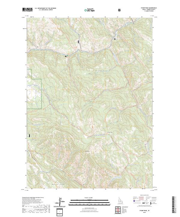 USGS Topographic Map – Stump Peak