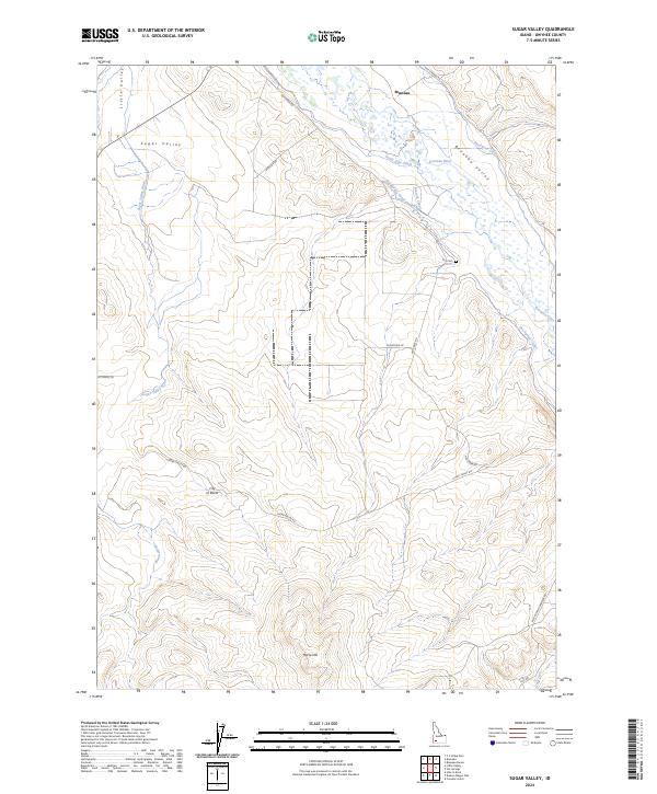 USGS Topographic Map – Sugar Valley