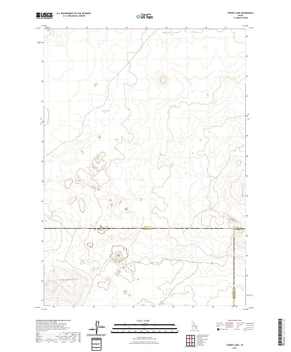 USGS Topographic Map – Sunset Lake