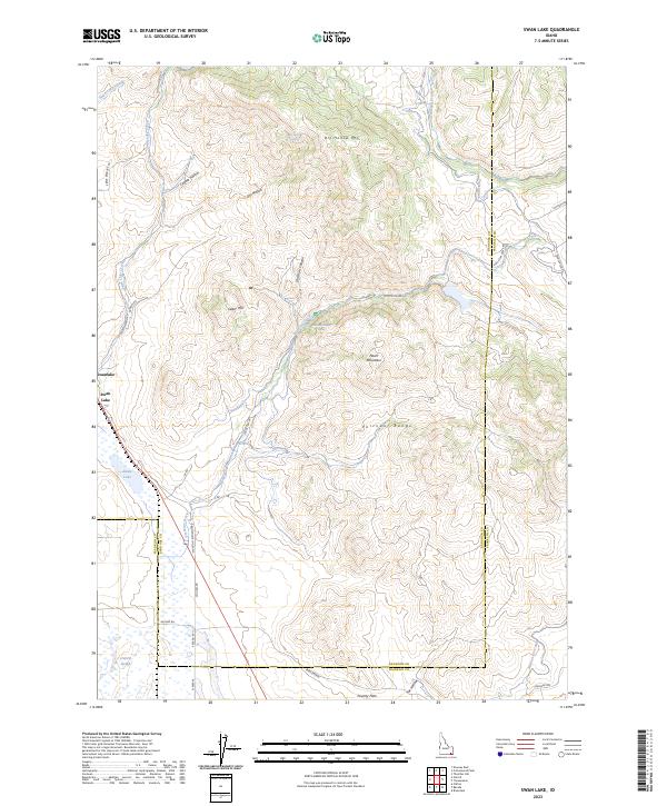 USGS Topographic Map – Swan Lake