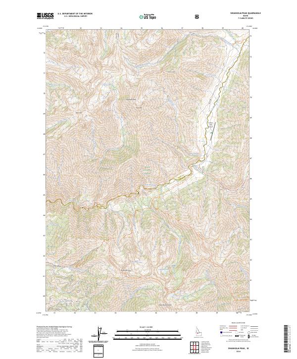 USGS Topographic Map – Swanholm Peak
