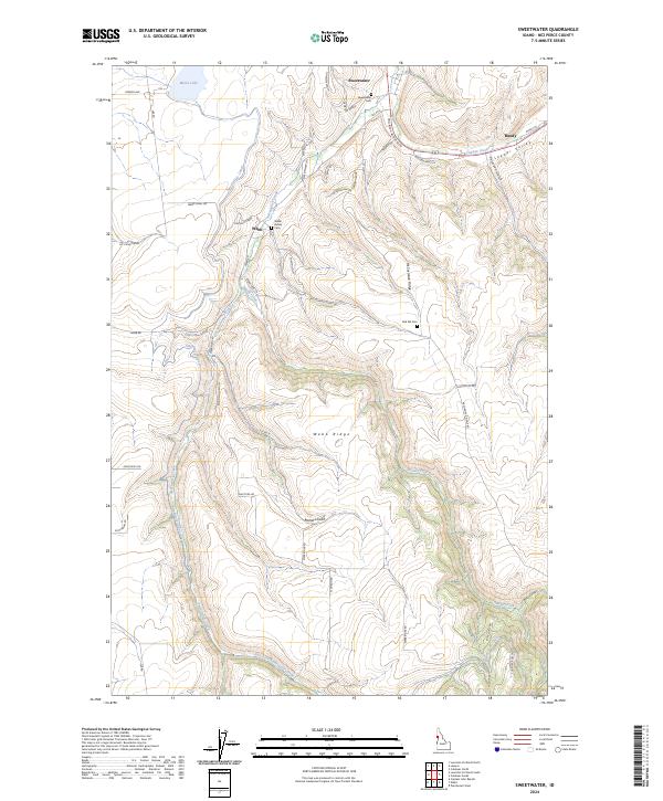 USGS Topographic Map – Sweetwater