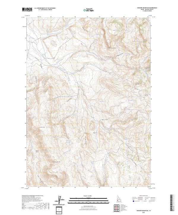 USGS Topographic Map – Swisher Mountain