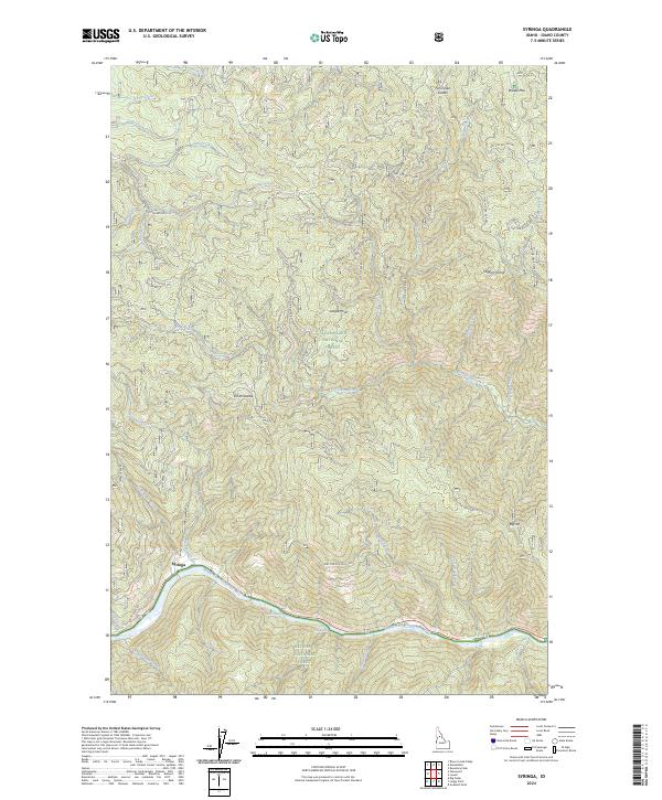 USGS Topographic Map – Syringa