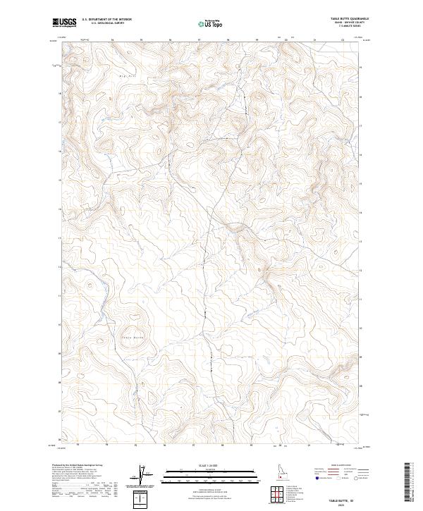 USGS Topographic Map – Table Butte