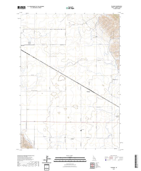 USGS Topographic Map – Talmage