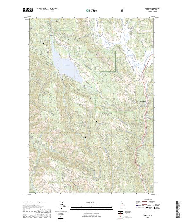 USGS Topographic Map – Tamarack